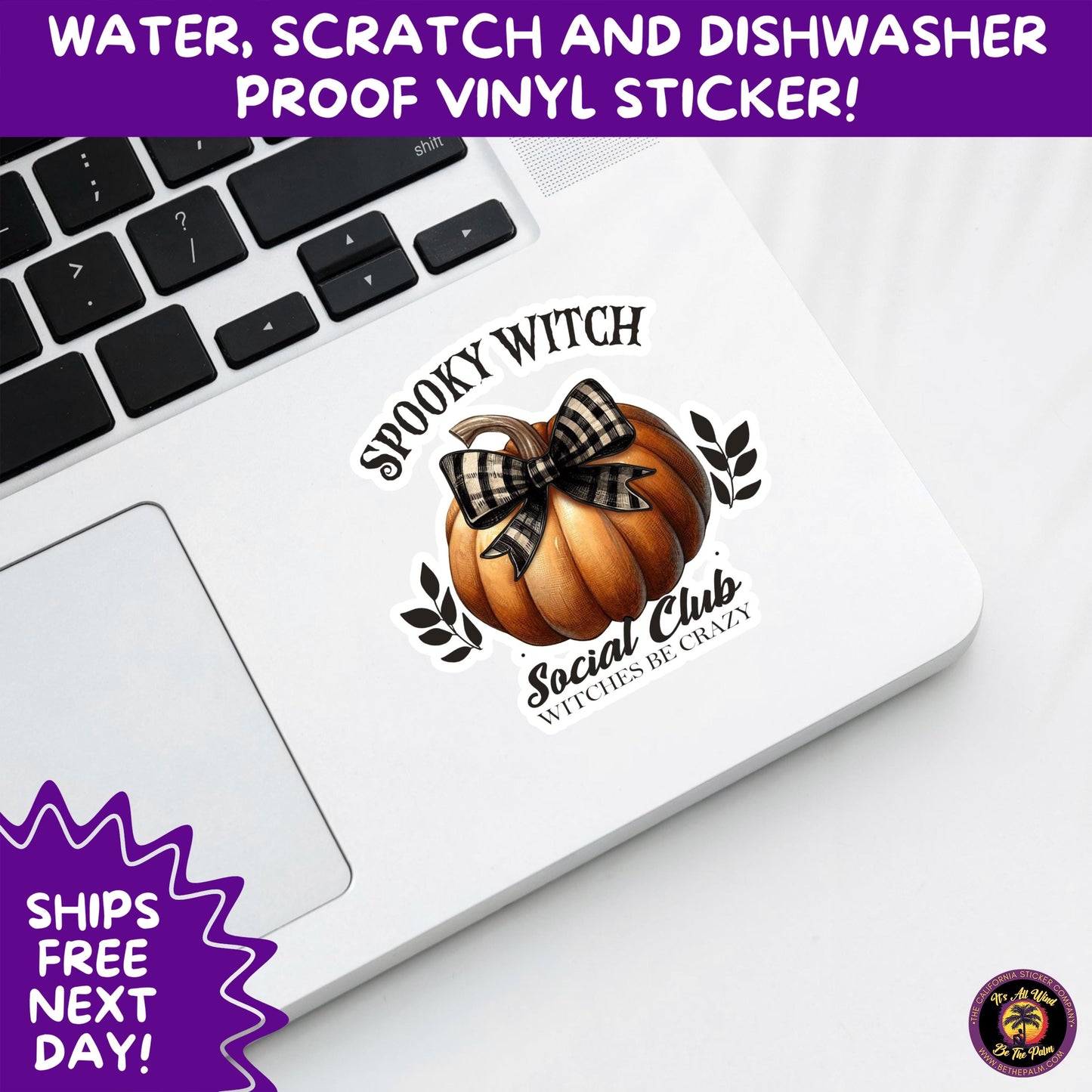 HALLOWEEN VINYL STICKERS | Spooky Ghosts, Witches, Pumpkins, Skulls and Bats – Waterproof Halloween Sticker Pack for All Ages