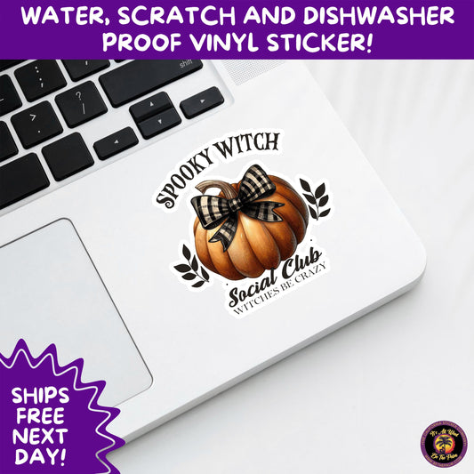 HALLOWEEN VINYL STICKERS | Spooky Ghosts, Witches, Pumpkins, Skulls and Bats – Waterproof Halloween Sticker Pack for All Ages