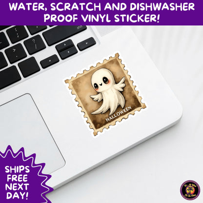 HALLOWEEN VINYL STICKERS | Spooky Ghosts, Witches, Pumpkins, Skulls and Bats – Waterproof Halloween Sticker Pack for All Ages