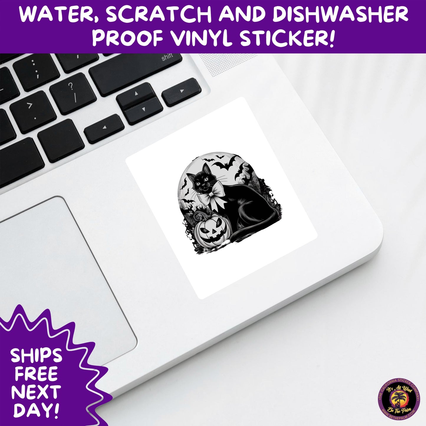 HALLOWEEN VINYL STICKERS | Spooky Ghosts, Witches, Pumpkins, Skulls and Bats – Waterproof Halloween Sticker Pack for All Ages