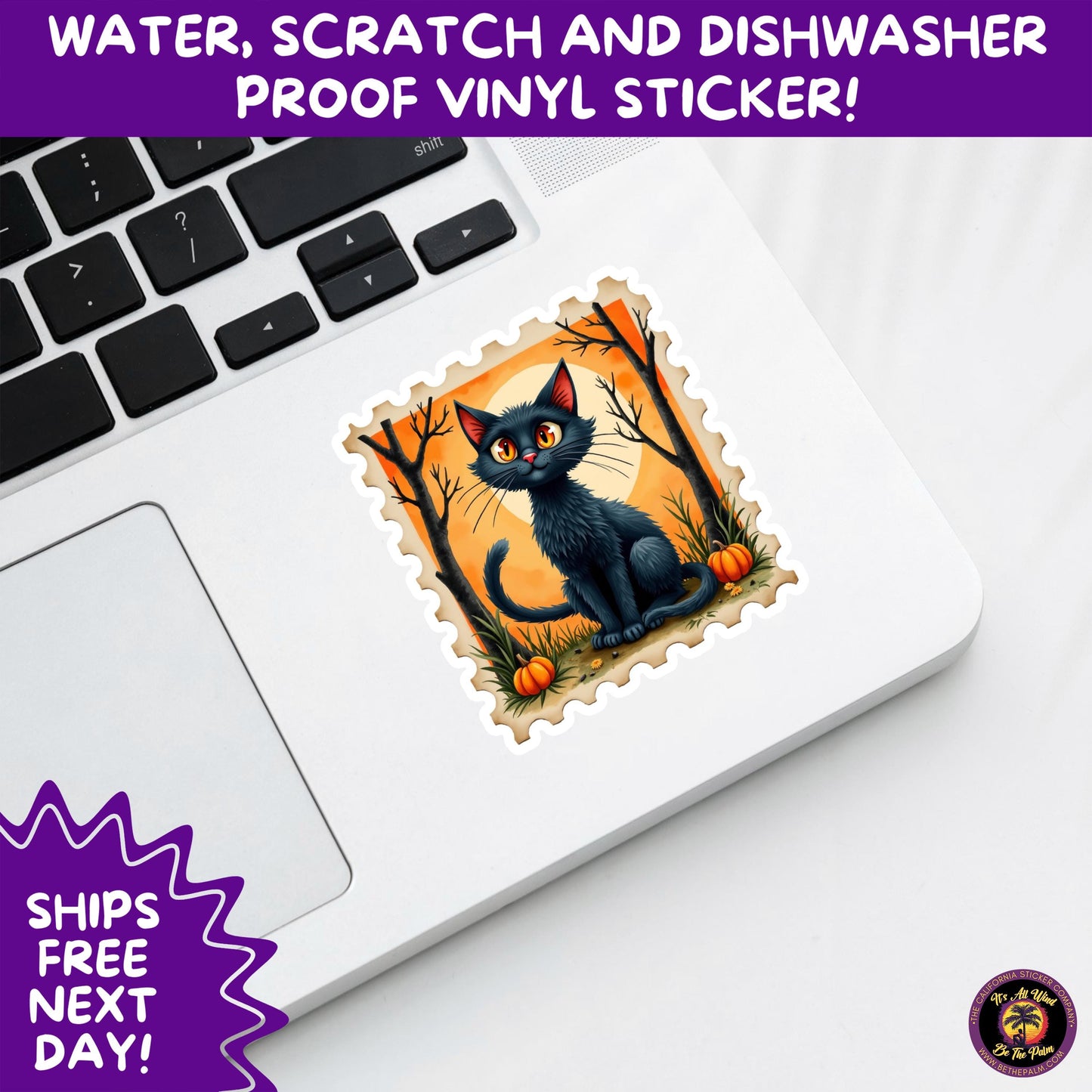HALLOWEEN VINYL STICKERS | Spooky Ghosts, Witches, Pumpkins, Skulls and Bats – Waterproof Halloween Sticker Pack for All Ages