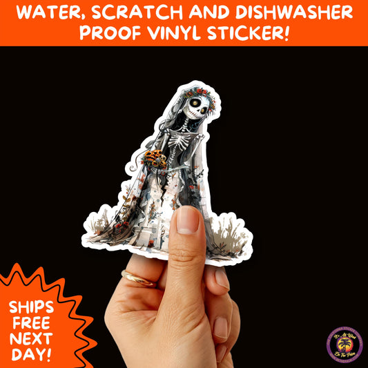 HALLOWEEN VINYL STICKERS | Spooky Ghosts, Witches, Pumpkins, Skulls and Bats – Waterproof Halloween Sticker Pack for All Ages