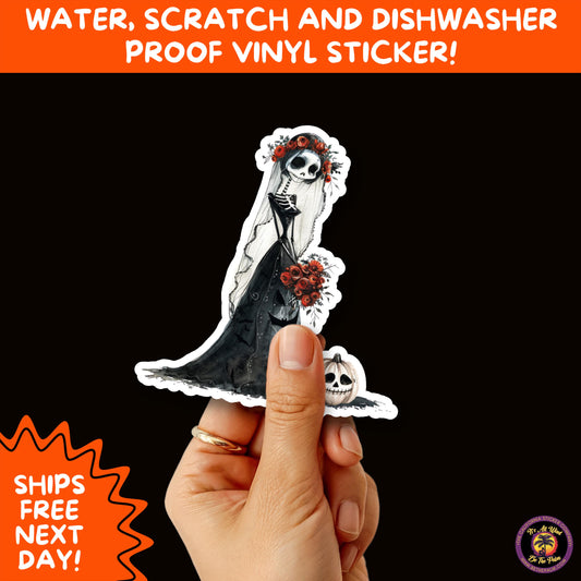 HALLOWEEN VINYL STICKERS | Spooky Ghosts, Witches, Pumpkins, Skulls and Bats – Waterproof Halloween Sticker Pack for All Ages