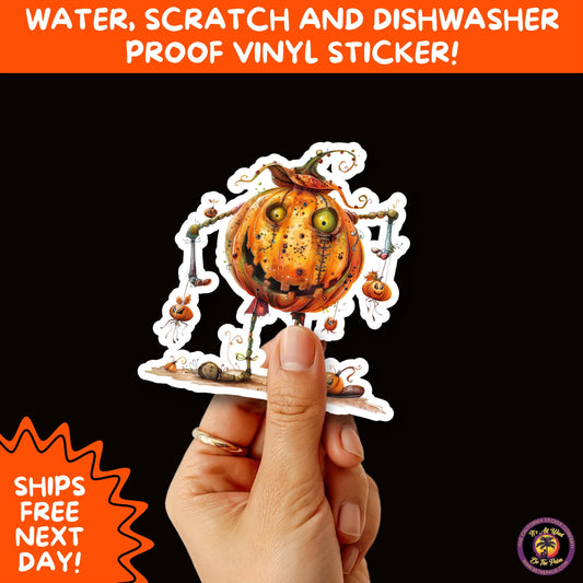 HALLOWEEN VINYL STICKERS | Spooky Ghosts, Witches, Pumpkins, Skulls and Bats – Waterproof Halloween Sticker Pack for All Ages