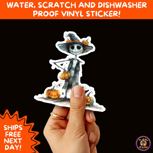 HALLOWEEN VINYL STICKERS | Spooky Ghosts, Witches, Pumpkins, Skulls and Bats – Waterproof Halloween Sticker Pack for All Ages