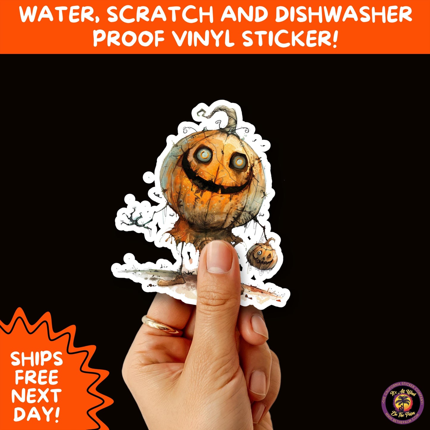 HALLOWEEN VINYL STICKERS | Spooky Ghosts, Witches, Pumpkins, Skulls and Bats – Waterproof Halloween Sticker Pack for All Ages