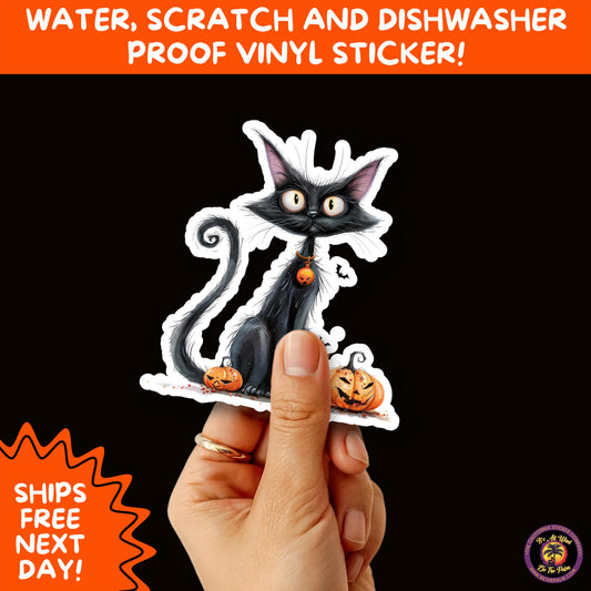 HALLOWEEN VINYL STICKERS | Spooky Ghosts, Witches, Pumpkins, Skulls and Bats – Waterproof Halloween Sticker Pack for All Ages