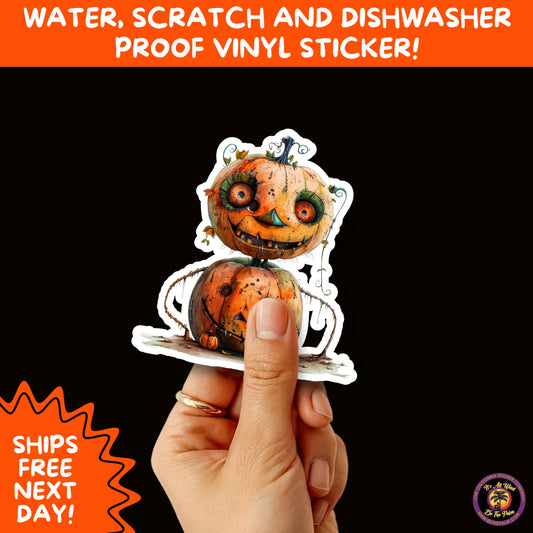 HALLOWEEN VINYL STICKERS | Spooky Ghosts, Witches, Pumpkins, Skulls and Bats – Waterproof Halloween Sticker Pack for All Ages
