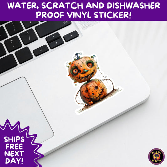 HALLOWEEN VINYL STICKERS | Spooky Ghosts, Witches, Pumpkins, Skulls and Bats – Waterproof Halloween Sticker Pack for All Ages