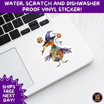 HALLOWEEN VINYL STICKERS | Spooky Ghosts, Witches, Pumpkins, Skulls and Bats – Waterproof Halloween Sticker Pack for All Ages
