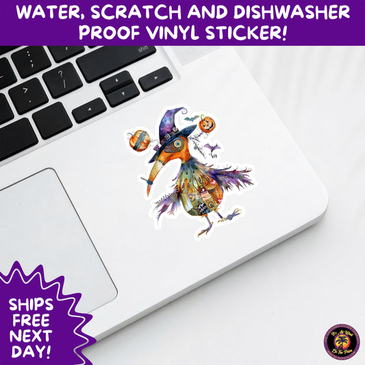 HALLOWEEN VINYL STICKERS | Spooky Ghosts, Witches, Pumpkins, Skulls and Bats – Waterproof Halloween Sticker Pack for All Ages