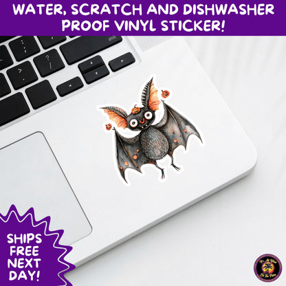 HALLOWEEN VINYL STICKERS | Spooky Ghosts, Witches, Pumpkins, Skulls and Bats – Waterproof Halloween Sticker Pack for All Ages