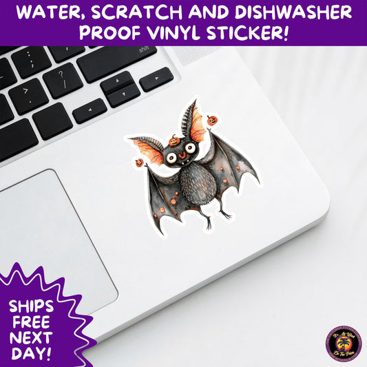 HALLOWEEN VINYL STICKERS | Spooky Ghosts, Witches, Pumpkins, Skulls and Bats – Waterproof Halloween Sticker Pack for All Ages