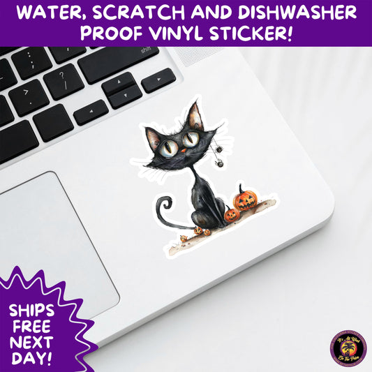 HALLOWEEN VINYL STICKERS | Spooky Ghosts, Witches, Pumpkins, Skulls and Bats – Waterproof Halloween Sticker Pack for All Ages