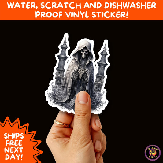 HALLOWEEN VINYL STICKERS | Spooky Ghosts, Witches, Pumpkins, Skulls and Bats – Waterproof Halloween Sticker Pack for All Ages