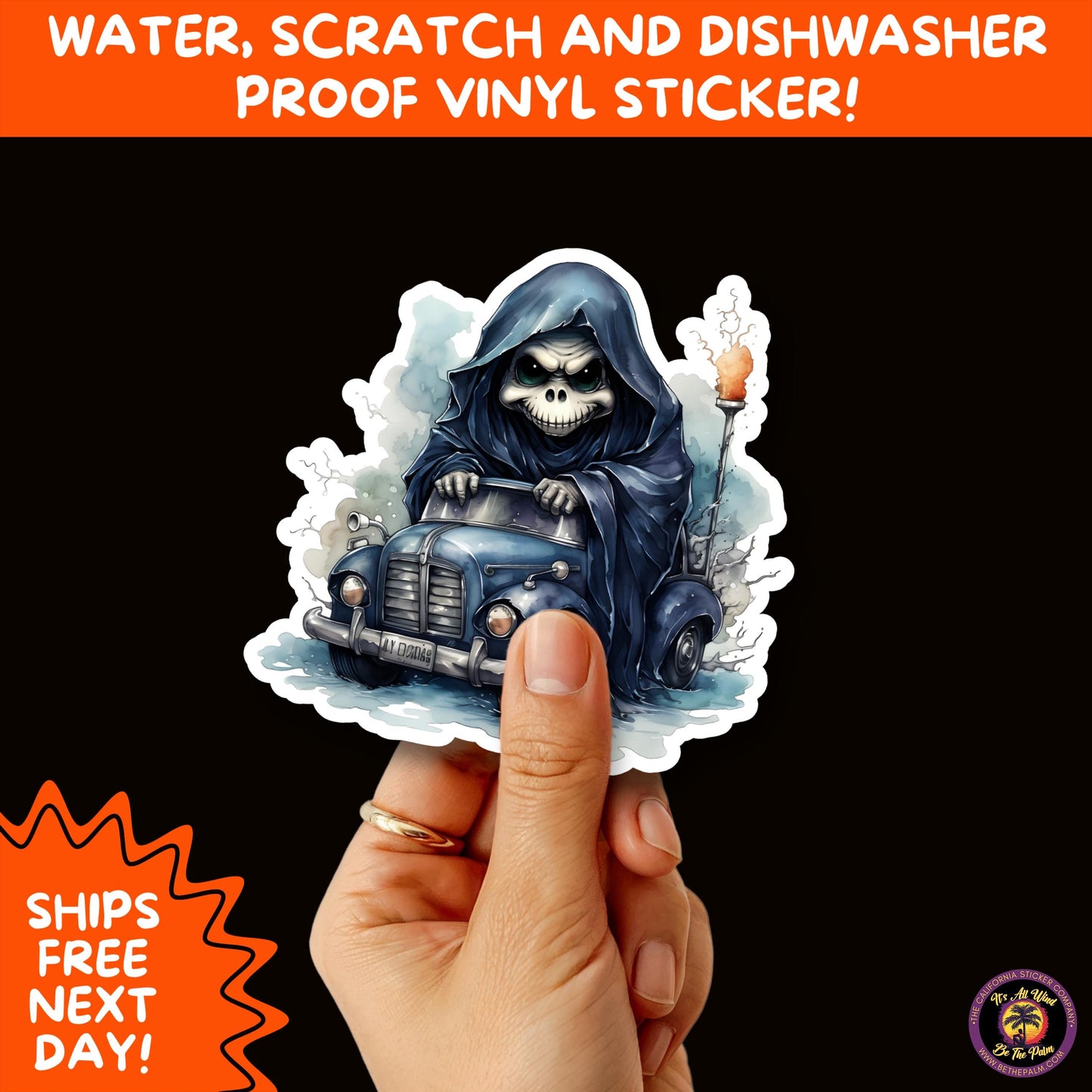 HALLOWEEN VINYL STICKERS | Spooky Ghosts, Witches, Pumpkins, Skulls and Bats – Waterproof Halloween Sticker Pack for All Ages