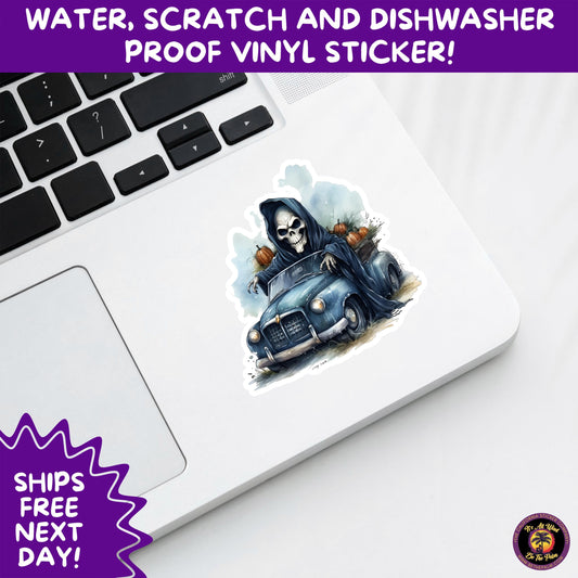 HALLOWEEN VINYL STICKERS | Spooky Ghosts, Witches, Pumpkins, Skulls and Bats – Waterproof Halloween Sticker Pack for All Ages
