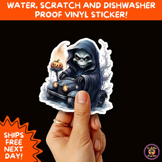 HALLOWEEN VINYL STICKERS | Spooky Ghosts, Witches, Pumpkins, Skulls and Bats – Waterproof Halloween Sticker Pack for All Ages