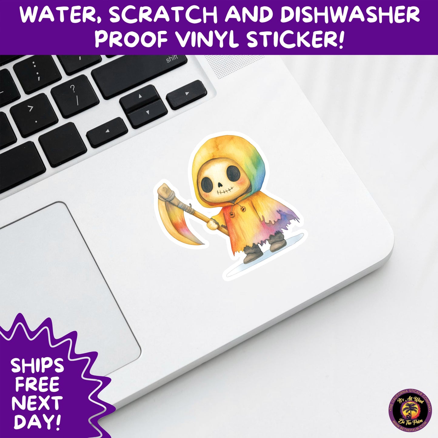 HALLOWEEN VINYL STICKERS | Spooky Ghosts, Witches, Pumpkins, Skulls and Bats – Waterproof Halloween Sticker Pack for All Ages