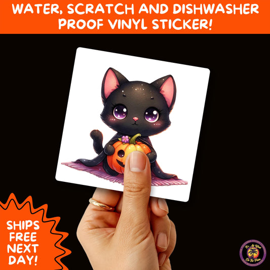 HALLOWEEN VINYL STICKERS | Spooky Ghosts, Witches, Pumpkins, Skulls and Bats – Waterproof Halloween Sticker Pack for All Ages