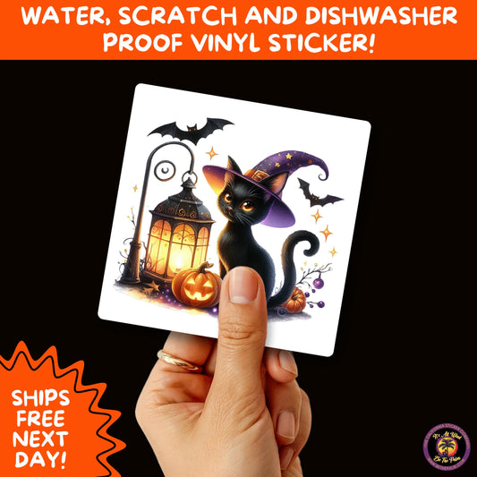 HALLOWEEN VINYL STICKERS | Spooky Ghosts, Witches, Pumpkins, Skulls and Bats – Waterproof Halloween Sticker Pack for All Ages