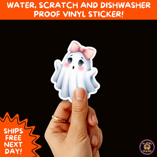HALLOWEEN VINYL STICKERS | Spooky Ghosts, Witches, Pumpkins, Skulls and Bats – Waterproof Halloween Sticker Pack for All Ages