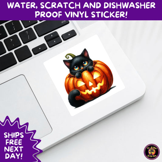 HALLOWEEN VINYL STICKERS | Spooky Ghosts, Witches, Pumpkins, Skulls and Bats – Waterproof Halloween Sticker Pack for All Ages