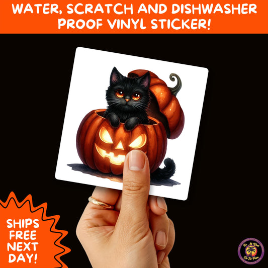 HALLOWEEN VINYL STICKERS | Spooky Ghosts, Witches, Pumpkins, Skulls and Bats – Waterproof Halloween Sticker Pack for All Ages