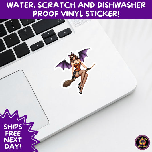 HALLOWEEN VINYL STICKERS | Spooky Ghosts, Witches, Pumpkins, Skulls and Bats – Waterproof Halloween Sticker Pack for All Ages