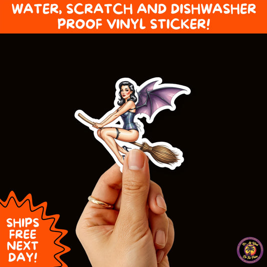 HALLOWEEN VINYL STICKERS | Spooky Ghosts, Witches, Pumpkins, Skulls and Bats – Waterproof Halloween Sticker Pack for All Ages