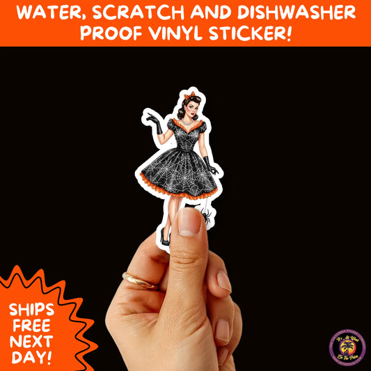 HALLOWEEN VINYL STICKERS | Spooky Ghosts, Witches, Pumpkins, Skulls and Bats – Waterproof Halloween Sticker Pack for All Ages