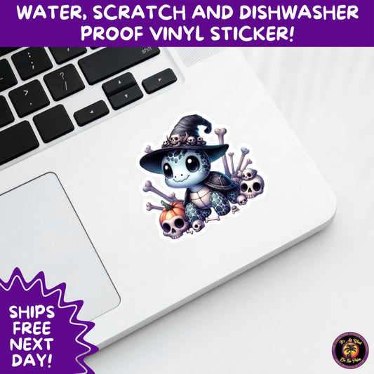 HALLOWEEN VINYL STICKERS | Spooky Ghosts, Witches, Pumpkins, Skulls and Bats  Waterproof Halloween Sticker Pack for All Ages