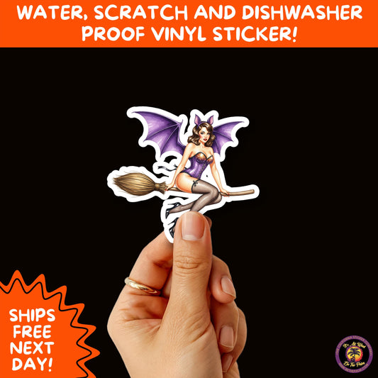 HALLOWEEN VINYL STICKERS | Spooky Ghosts, Witches, Pumpkins, Skulls and Bats – Waterproof Halloween Sticker Pack for All Ages