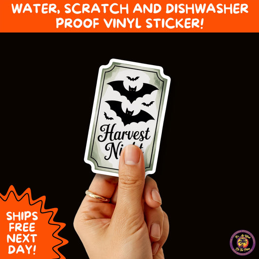 HALLOWEEN VINYL STICKERS | Spooky Ghosts, Witches, Pumpkins, Skulls and Bats – Waterproof Halloween Sticker Pack for All Ages