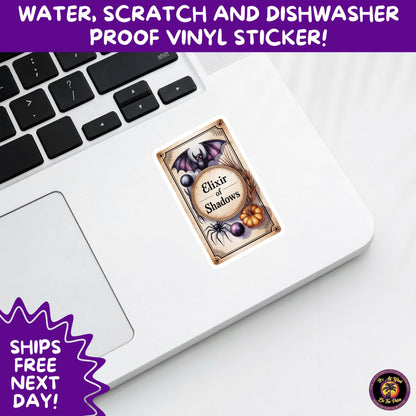 HALLOWEEN VINYL STICKERS | Spooky Ghosts, Witches, Pumpkins, Skulls and Bats – Waterproof Halloween Sticker Pack for All Ages