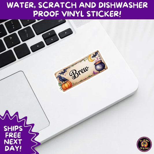 HALLOWEEN VINYL STICKERS | Spooky Ghosts, Witches, Pumpkins, Skulls and Bats – Waterproof Halloween Sticker Pack for All Ages
