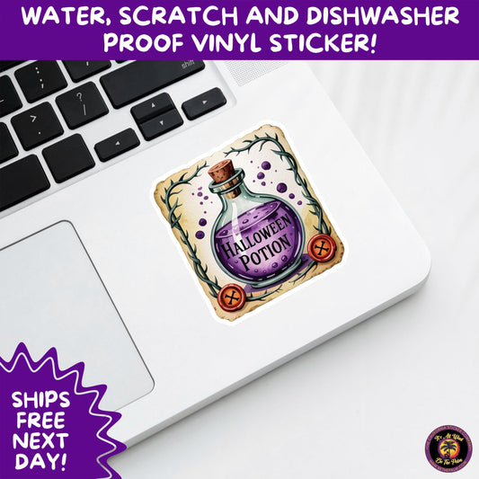 HALLOWEEN VINYL STICKERS | Spooky Ghosts, Witches, Pumpkins, Skulls and Bats – Waterproof Halloween Sticker Pack for All Ages