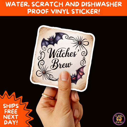 HALLOWEEN VINYL STICKERS | Spooky Ghosts, Witches, Pumpkins, Skulls and Bats – Waterproof Halloween Sticker Pack for All Ages