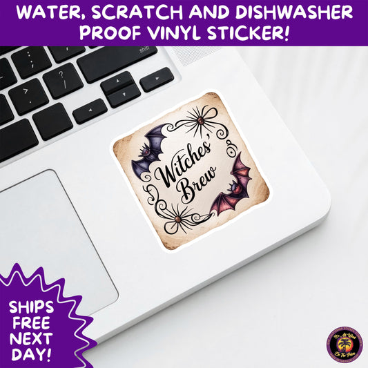 HALLOWEEN VINYL STICKERS | Spooky Ghosts, Witches, Pumpkins, Skulls and Bats – Waterproof Halloween Sticker Pack for All Ages