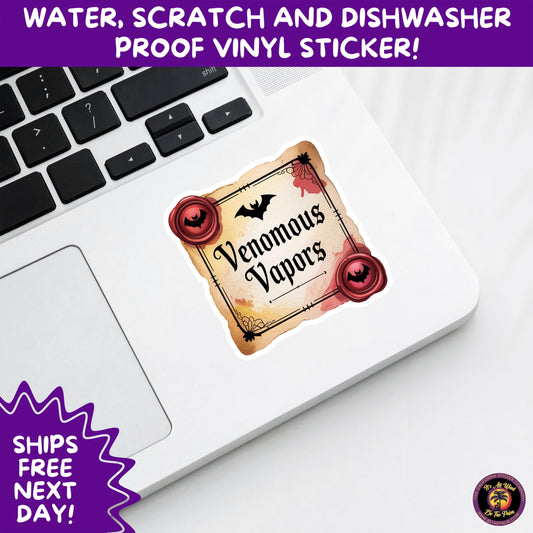 HALLOWEEN VINYL STICKERS | Spooky Ghosts, Witches, Pumpkins, Skulls and Bats – Waterproof Halloween Sticker Pack for All Ages