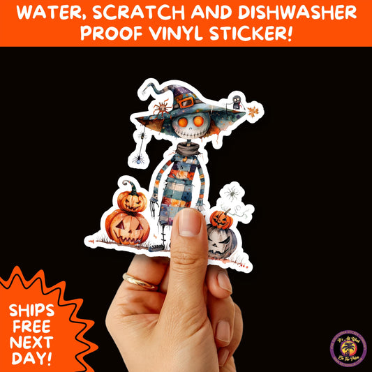 HALLOWEEN VINYL STICKERS | Spooky Ghosts, Witches, Pumpkins, Skulls and Bats – Waterproof Halloween Sticker Pack for All Ages