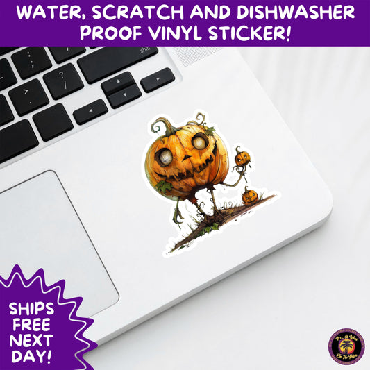 HALLOWEEN VINYL STICKERS | Spooky Ghosts, Witches, Pumpkins, Skulls and Bats – Waterproof Halloween Sticker Pack for All Ages