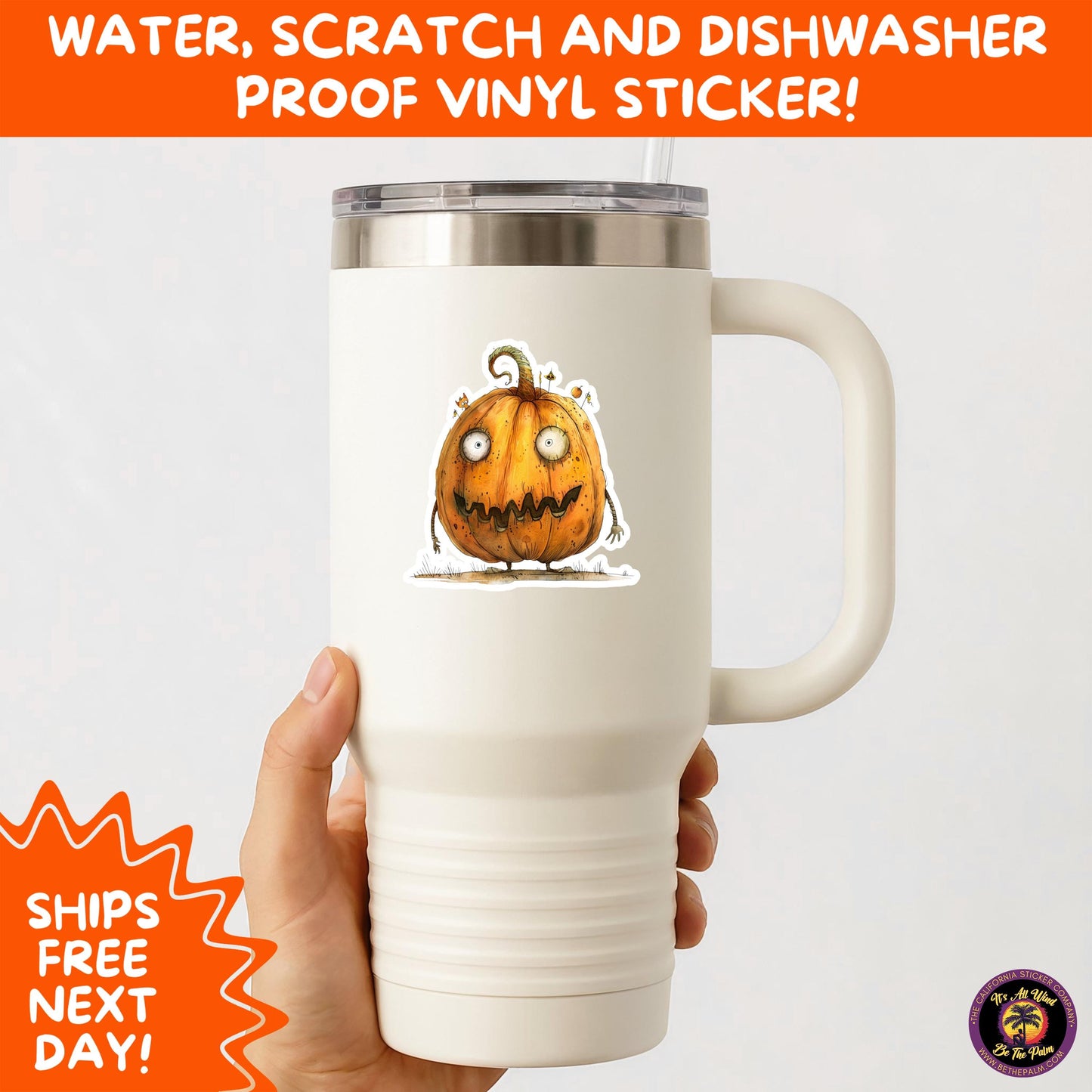 HALLOWEEN VINYL STICKERS | Spooky Ghosts, Witches, Pumpkins, Skulls and Bats – Waterproof Halloween Sticker Pack for All Ages