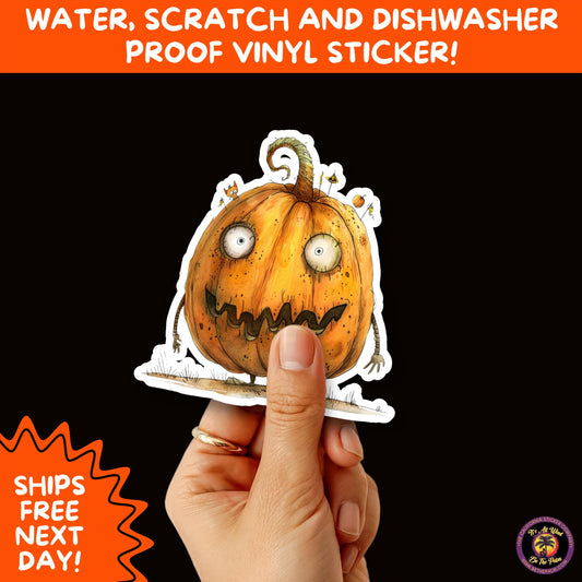 HALLOWEEN VINYL STICKERS | Spooky Ghosts, Witches, Pumpkins, Skulls and Bats – Waterproof Halloween Sticker Pack for All Ages