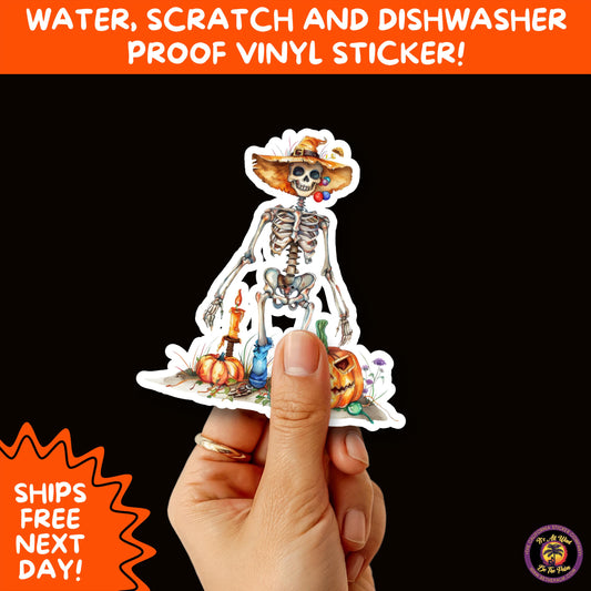 HALLOWEEN VINYL STICKERS | Spooky Ghosts, Witches, Pumpkins, Skulls and Bats – Waterproof Halloween Sticker Pack for All Ages