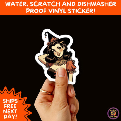 HALLOWEEN VINYL STICKERS | Spooky Ghosts, Witches, Pumpkins, Skulls and Bats – Waterproof Halloween Sticker Pack for All Ages