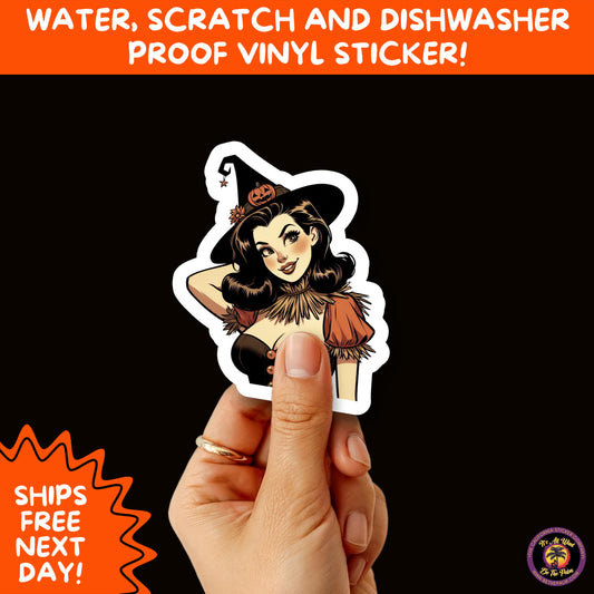HALLOWEEN VINYL STICKERS | Spooky Ghosts, Witches, Pumpkins, Skulls and Bats – Waterproof Halloween Sticker Pack for All Ages
