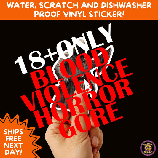 GORE HORROR STICKERS | Creepy Vibe Aesthetic – Blood, Skulls, Guts, and Creepy Vinyl Art for Halloween and Alternative Style Fans