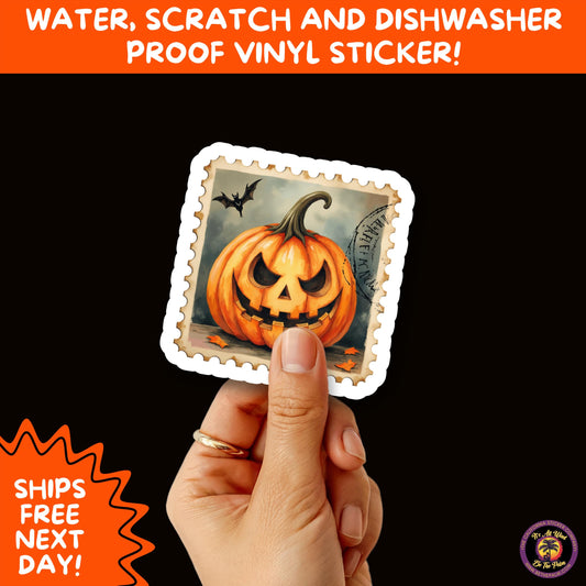 HALLOWEEN VINYL STICKERS | Spooky Ghosts, Witches, Pumpkins, Skulls and Bats – Waterproof Halloween Sticker Pack for All Ages