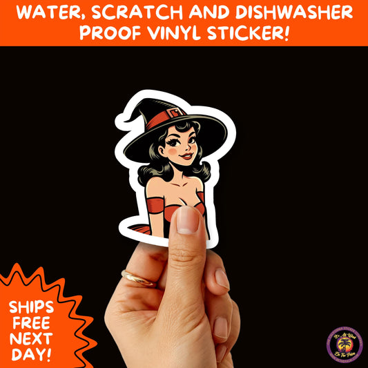 HALLOWEEN VINYL STICKERS | Spooky Ghosts, Witches, Pumpkins, Skulls and Bats – Waterproof Halloween Sticker Pack for All Ages